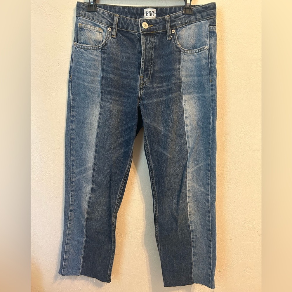 BDG Straight Leg Two Tone Jeans